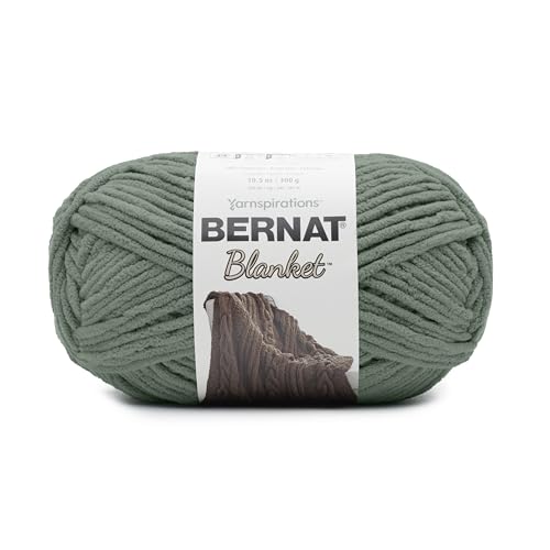 Bernat 16111010855 Decke Garn, Polyester, Rauchgrün, 300g von Bernat