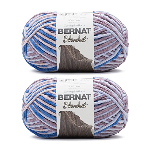 Bernat 16111010884P02 Decke BB Garn, Polyester, Abgeblendete Schatten, 2 Pack, 2 Count von Bernat