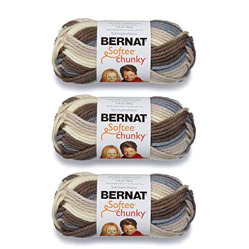 Bernat Softee Chunky Garn, 3 Stück, Nature's Way 3 Stück von Bernat