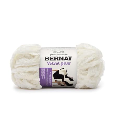 Bernat 16125656001 Garn Samt Plus Creme, cremefarben, 71 meter von Bernat