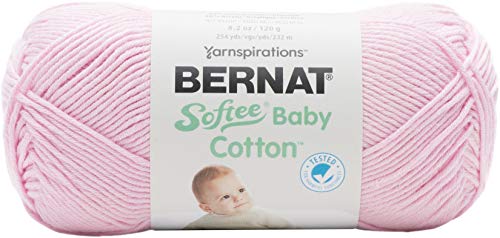 Bernat 63001 Softee Baby Garn Soft BB Cotton Petal, Baumwolle, Blütenblatt, Einheitsgröße, 232 Meter von Bernat