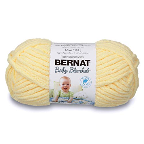 Bernat 65 m 100 g kleine Polyester Baby Decke Ball des Strickgarn, Baby Gelb von Bernat