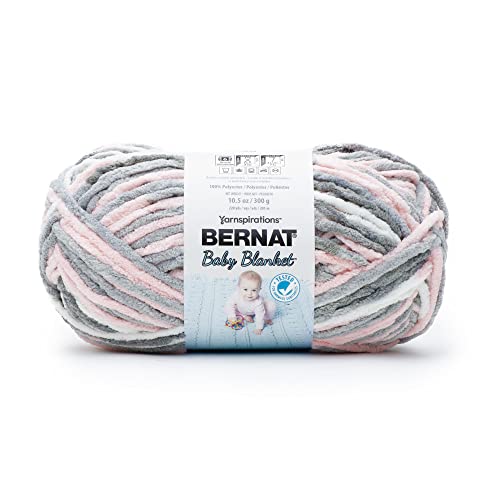 Bernat Babydecke, 300 g, graues Garn – 1 Packung mit 300 g – Polyester – 7 Super Bulky – Stricken/Häkeln von Bernat