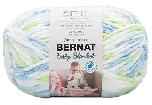 Bernat Babydeckengarn Babydecke Garn, 16110404233 Funny Prints, Polyester, Lustige Drucke, 660 Foot (Pack of 1), 201 von Bernat