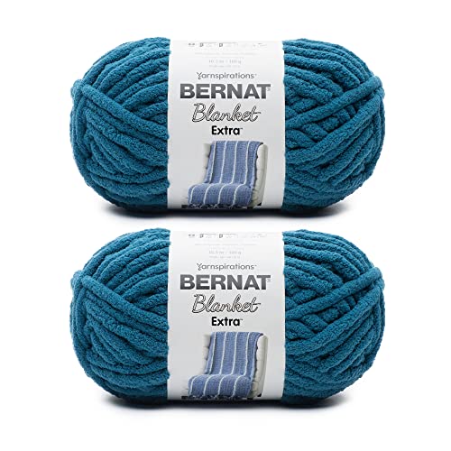 Bernat Blanket Extra Samt-Garn, 2 Stück, 300 g, Polyester, 7 Jumbo, 97 Meter – Stricken/Häkeln von Bernat