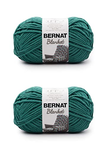 Bernat Blanket Malachit-Garn – 2 Packungen mit 300 g – Polyester – 6 super sperrig – 220 Meter – Stricken/Häkeln von Bernat