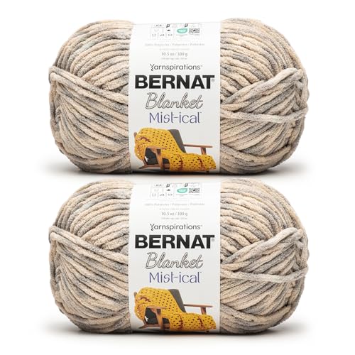 Bernat Blanket Mist-ical Grey Cloud 2 Pack mit 300 g Garn von Bernat