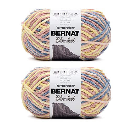 Bernat Blanket Pink Lagoon Garn – 2 Packungen mit 300 g – Polyester – 6 Super Bulky – 220 Meter – Stricken/Häkeln von Bernat