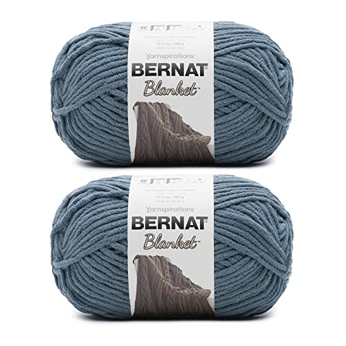 Bernat Blanket Stormy Green Garn – 2 Packungen mit 300 g – Polyester – 6 Super Bulky – 220 Meter – Stricken/Häkeln von Bernat