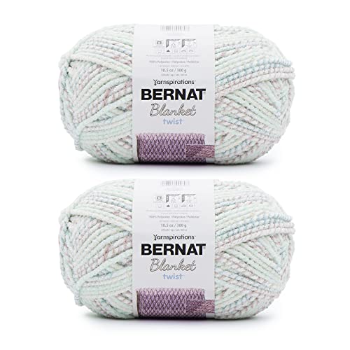 Bernat Blanket Twist Beachcomber Garn – 2 Packungen mit 300 g – Polyester – 6 super sperrig – 220 Meter – Stricken/Häkeln von Bernat