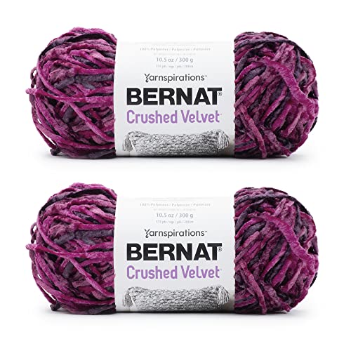 Bernat Br Magneta-Garn aus Pannesamt – 2 Packungen mit 300 g – Polyester – 5 sperrig – 300 m – Stricken/Häkeln von Bernat