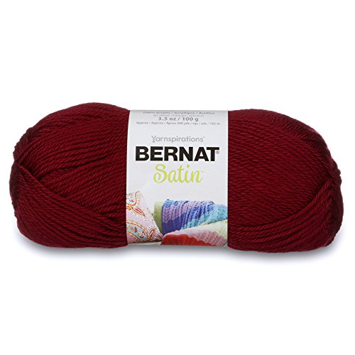 Bernat Glänzender Satin-Garn, Bordeaux, 3.5 oz von Bernat