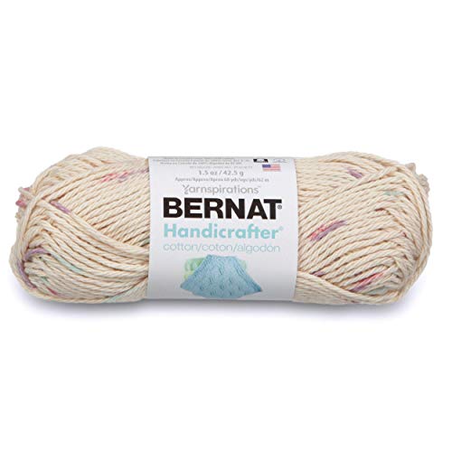 Bernat Handicrafter Baumwolle Ombre Garn, 42,5 g, Gauge 4 Medium, 100% Baumwolle, Potpourri Ombre von Bernat