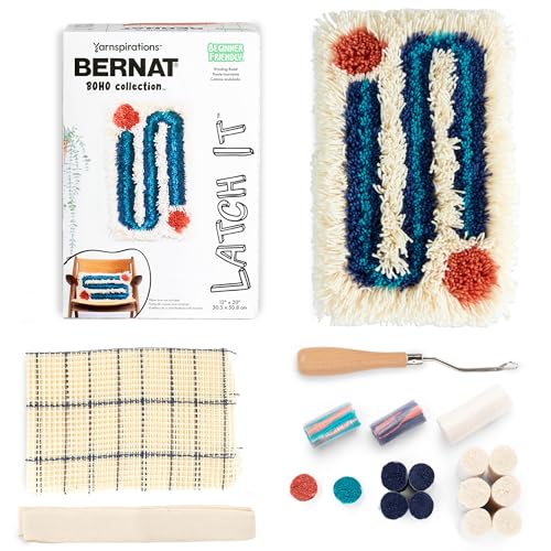 Bernat Latch It Boho Collection Wickelstraße, 1 Packung mit 30,5 x 50,8 cm, ideal für Kissen, Wandbehänge und mehr von Bernat