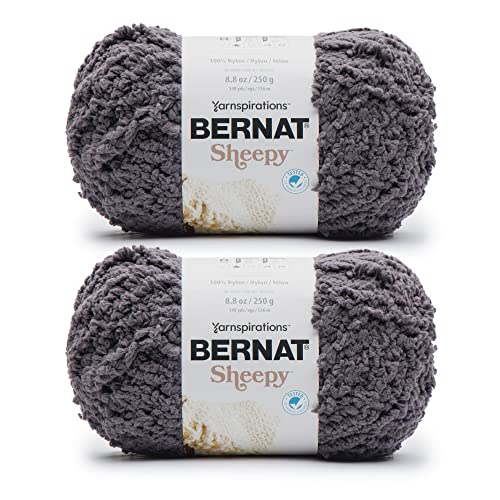 Bernat Sheepy Black Bear Garn – 2 Packungen mit 250 g – Nylon – 6 super sperrig – Stricken/Häkeln von Bernat