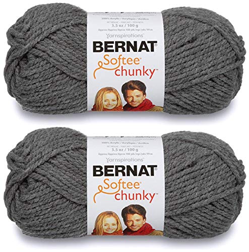 Bernat Softee Chunky Garn, True Grey, Einzelknäuel von Bernat