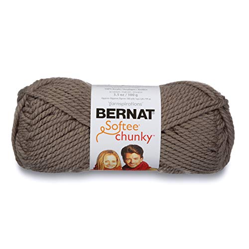 Bernat Softee Dickes Garnknäuel, 100°g, 3 Stück, Taupe Grey, 3.5 oz von Bernat