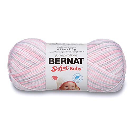 Bernat klein Acryl Softee Baby Ball Garn, Rosa Flanell Ombre von Bernat