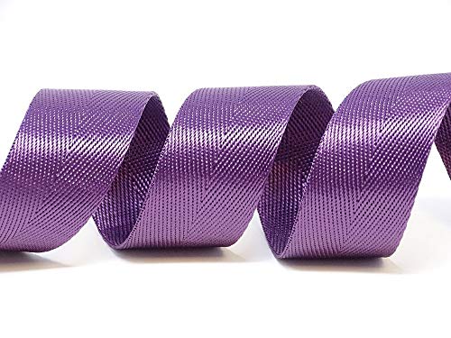 Berties Bows Baumwoll-Mischgewebe, schweres Gurtband, 5 m, Violett von Bertie's Bows