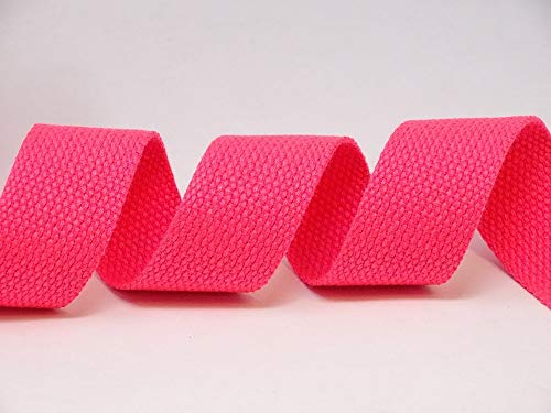 Berties Bows Gurtband, Baumwollmischung, schwer, 5 m, Neon-Pink von Bertie's Bows