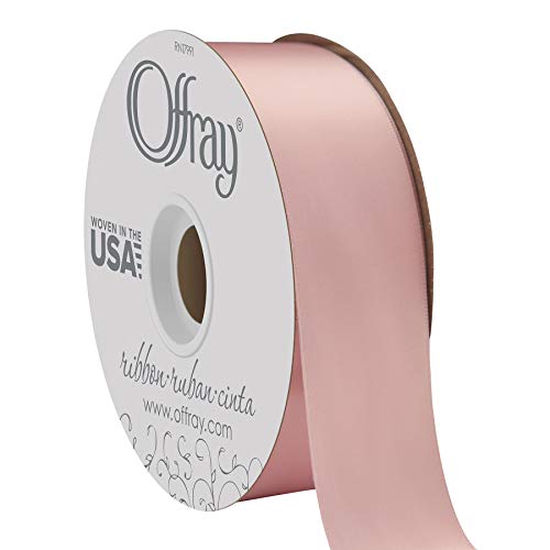 Berwick Offray Doppelseitiges Satinband, 3,8 cm breit, Rosa, 45,7 m von Berwick