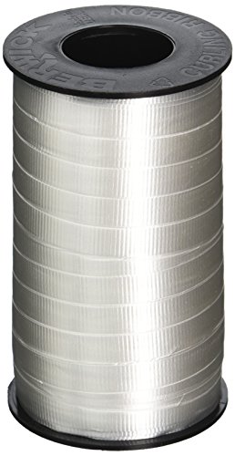 Berwick 9,5 cm breit x 227 m Spule Super Curl Crimped Splendorette Ringelband, Weiß von Berwick