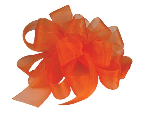 Berwick Offray LLC 429198 Simply Sheer Asiana Schleifenband, 3,8 cm B x 91,4 m, tropisches Orange von Berwick