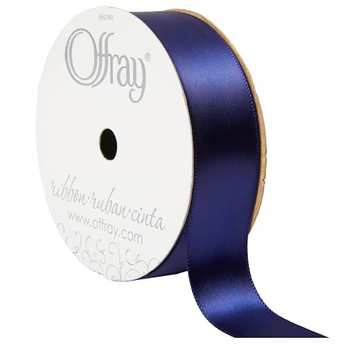 Offray Satinband, marineblau, 2,2 cm x 4,7 m von Berwick