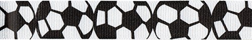 BERWICK Offray Sports Craft Grosgrain, 7/8 Zoll x 9-feet, Fußball von Berwick