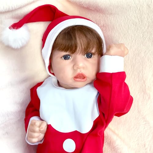 Reborn Baby Doll, 22Zoll 55Cm Waschbar Silicone Baby Kinder,D-Girl von BesBet