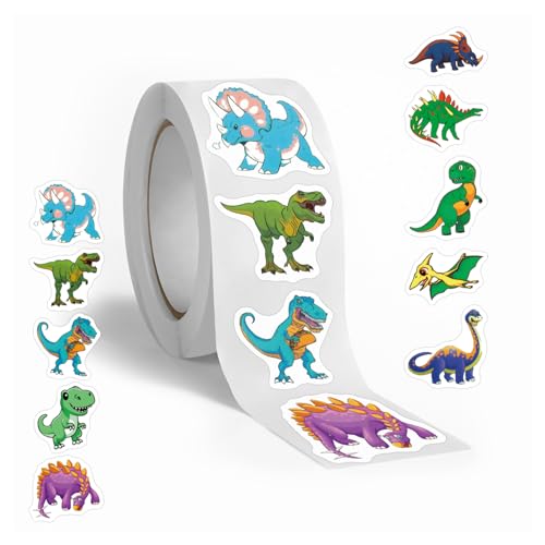 Aufkleber Kinder,Dino Sticker,Fahrrad Stickers Dinosaurier,Wasserdichte Dinosaurier-blasenaufkleber Set,Jurassic Dragon Stempel für Gamepad Bikes,Wasserdichtgamepad Drachen Jungs Cartoon-Aufkleber von Besmrpg