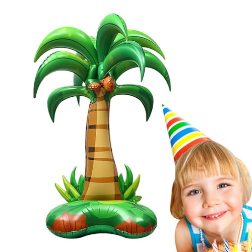 Besreey 132cm Stehender Palmenballon - Palmen Folienballon Aufblasbare Palme Folienballon In Kokosnussbaumform | Folien Palmen Ballon Folienballon Palm Tree FoilBalloon Mit Leuchtenden Farben von Besreey