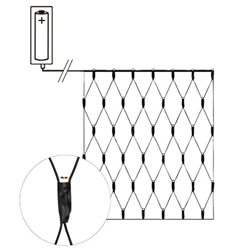LED Lichternetz mit 80 LEDs, warmweiß, Batteriebetrieben, IP44 von Best Season