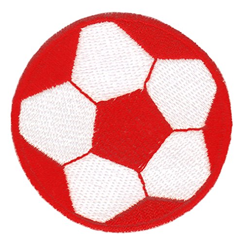 Aufnäher Bügelbild Aufbügler Iron on Patches Applikation Fußball Ball Sport Soccer Kinder von Bestellmich / Aufnäher