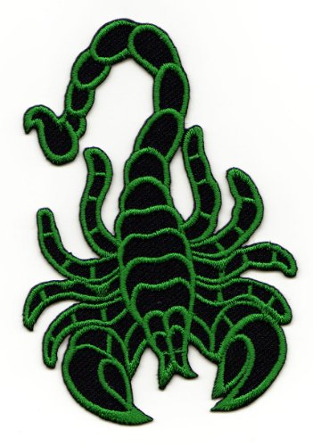 Aufnäher Bügelbild Aufbügler Iron on Patches Applikation Skorpion von Bestellmich / Aufnäher