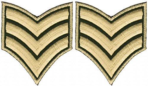 Bestellmich Army Sergeant Abzeichen Aufnäher Bügelbild Patch Applikation von Bestellmich