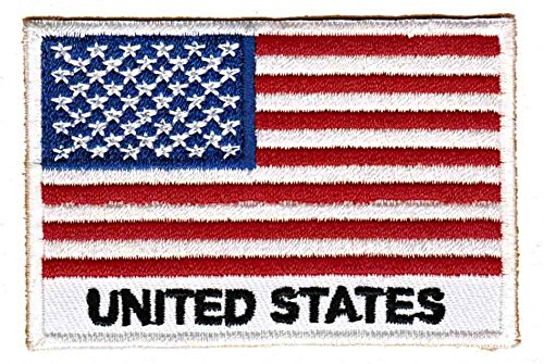 Bestellmich Flagge USA United States Aufnäher Bügelbild Patch Applikation von Bestellmich