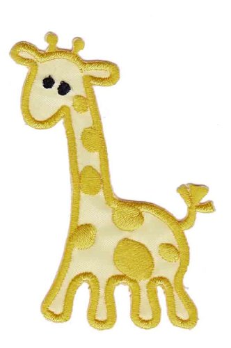 Bestellmich Giraffe Gelb Aufnäher Bügelbild Patch Applikation von Bestellmich