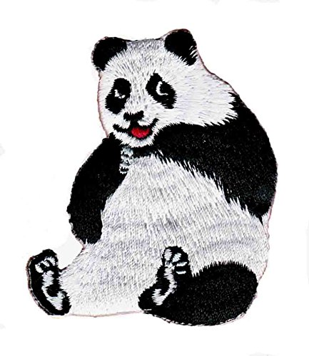 Bestellmich Panda Bär Aufnäher Bügelbild Patch Applikation von Bestellmich