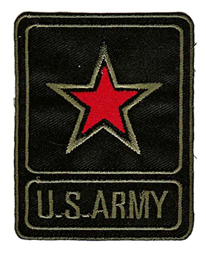 Bestellmich U.S. Army Stern Aufnäher Bügelbild Patch Applikation von Bestellmich