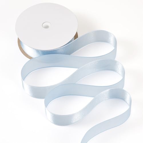 Bestewelry Polyester-Satinband, 18,29 m, Polyester-Stoffband, Wickelband für DIY-Nähprojekte, Party-Dekoration, Aquamarin von Bestewelry