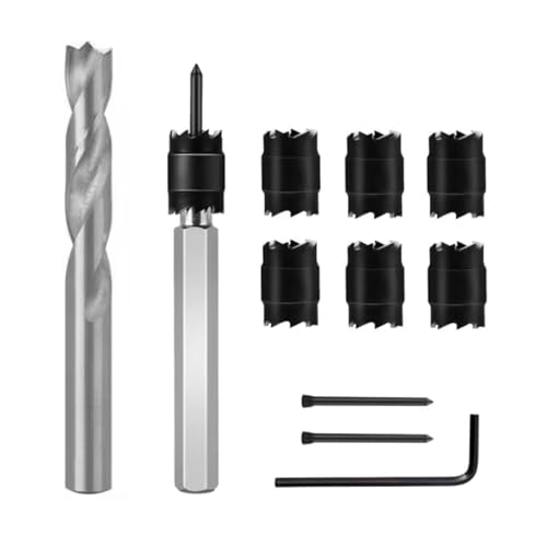 Bestgle 10PCS Punktschweiß Schneider Kit 3/8"Doppelseitiger Rotary HSS Spot Weld Cutter Entferner Bohrer schneider Entferner für Power Drill Remover Bohrer Rotary Hole Punch Bohrer für Power Drill von Bestgle