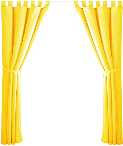 Bestlivings 2er Set Dekoschal mit Schlaufe, inkl. Raffhalter & Haken, gelb in 140x245 cm Bestlivings 2er Set Dekoschal mit Schlaufe, inkl. Raffhalter & Haken, gelb in 140x245 cm von Bestlivings