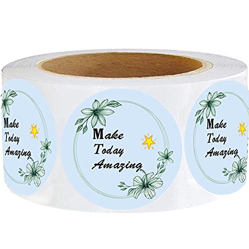 Make Today Amazing Label-Aufkleber, motivierende inspirierende Aufkleber, Aufkleber für Umschläge, kleine Unternehmensbedarf, Verpackung, niedlich, 3,8 cm, 500 Stück. von Besttile