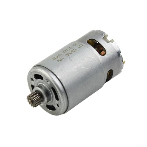 Besttoolifes Für DC RS550 Motor 13 Zähne Ersatz für Akku-Bohrschrauber GSB/GSR120-LI 18V, starke magnetische Kohlebürste, DC-Motor-Ersatzteil für Elektrowerkzeuge von Besttoolifes