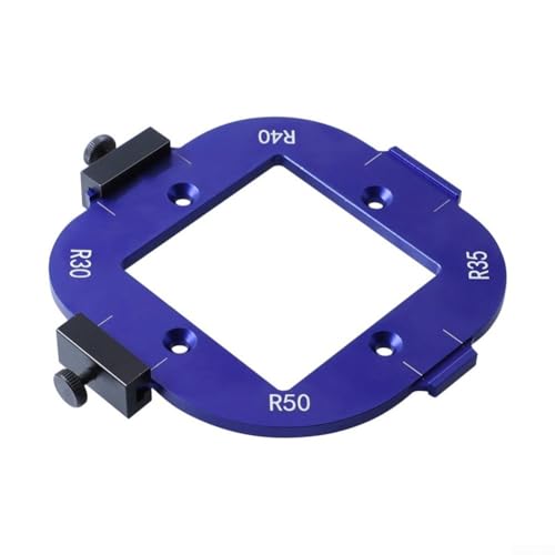 Besttoolifes Runde Eckradiusschablone, Aluminium-Legierung, Eckradiusvorrichtung, Holzbearbeitungskanten-Trimmwerkzeug, runde Ecken-Fräserschablone, Führungs-Bit, Positionierungsschablone (B) von Besttoolifes