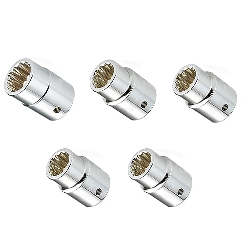 Bestvisse 5 x Steckschlüsseleinsatz, 3/4 Zoll, metrischer Steckschlüsseleinsatz, Konverter für Schraubenschlüssel, Adapter, Stecknuss, Handwerkzeug von Bestvisse