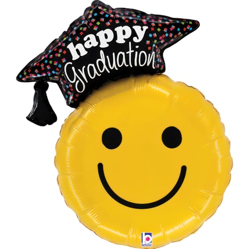 66 cm Folienballon Graduierung Smiley von Betallic Balloon Co