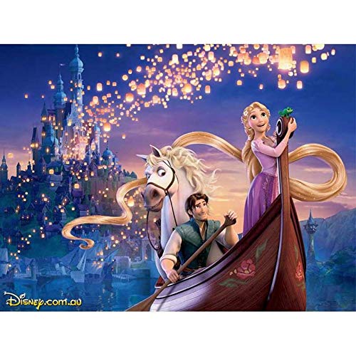 5D Diamant Malerei Set für Erwachsene Rapunzel Prinzessinnen Anfänger runde Vollbohrung Stickerei Strasssteine Kunsthandwerk Leinwand für Wanddekoration tolles Geschenk Familie Freunde 30x40 cm von Better Selection