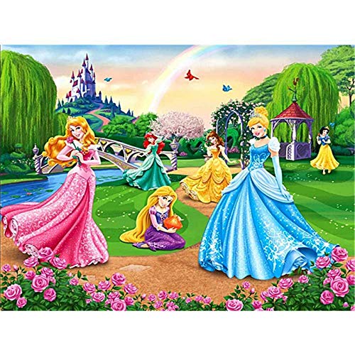 Better Selection DIY 5D Full Diamond Painting Kit, Aschenputtel Dornröschen Prinzessin Elo Diamond Art Kits für Erwachsene Malen mit Diamanten Kits Diamanten Stickerei nach Zahlen 30x40 cm von Better Selection